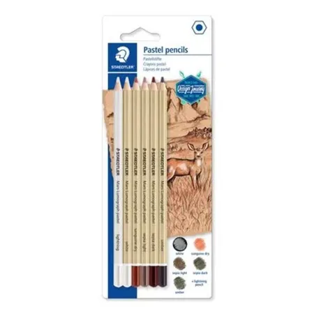 STAEDTLER® Pastellstift Lumog. 6x BKFSC 100%
