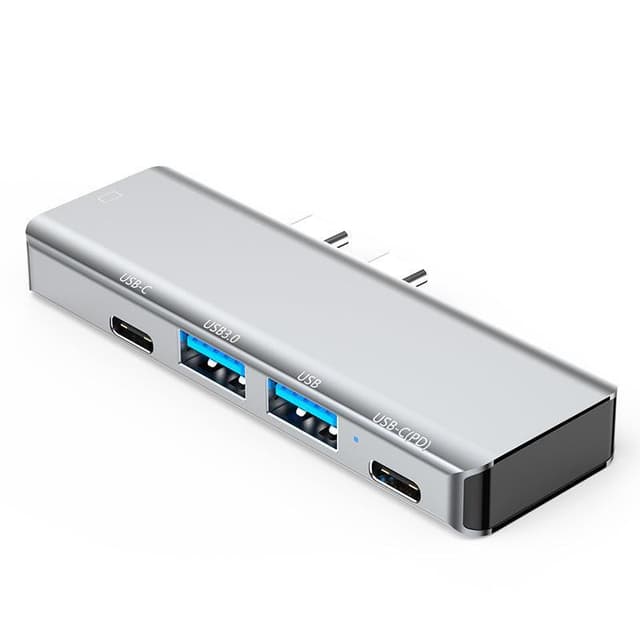 NÖRDIC 2 til 5 USB-C dockingstation til MacBook Pro og Air 1xHDMI 4K30Hz 1xUSB-C 1xUSB-C PD100W 1xUSB-A 3.0 1xUSB-A 2.0