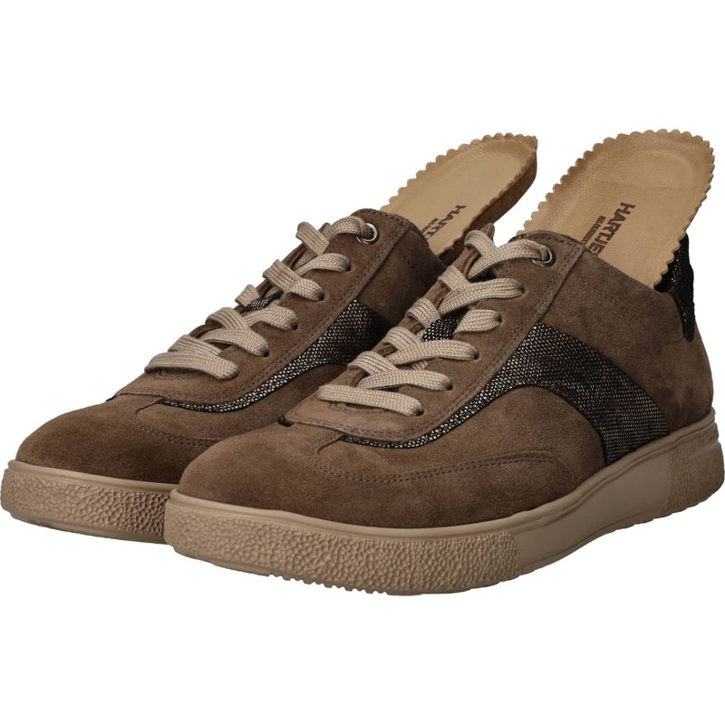 Hartjes Veterschoenen Taupe Dames