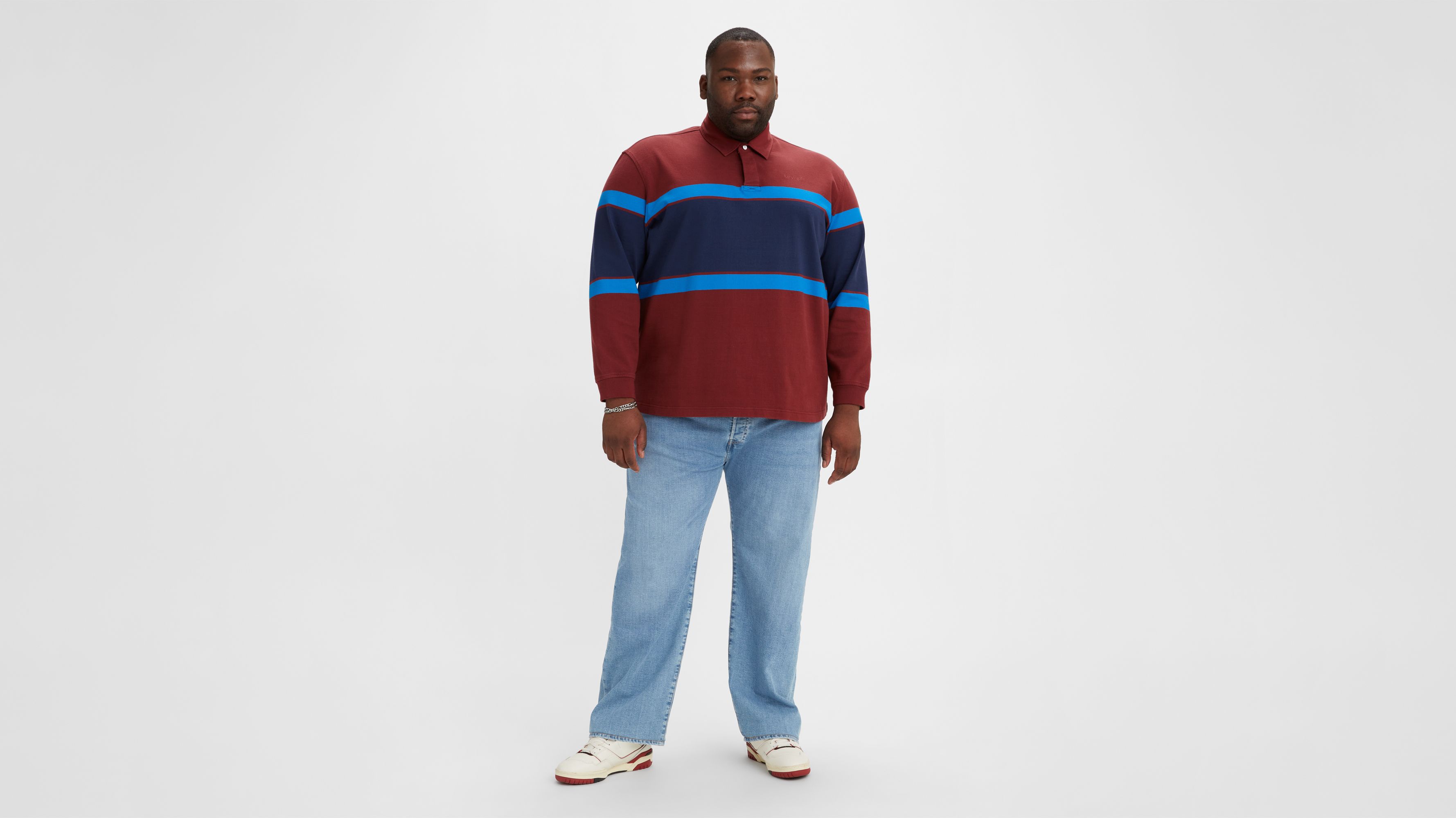 Jean 501® Levi's® Original (Grandes tailles) - Medium Indigo Worn In - Bleu