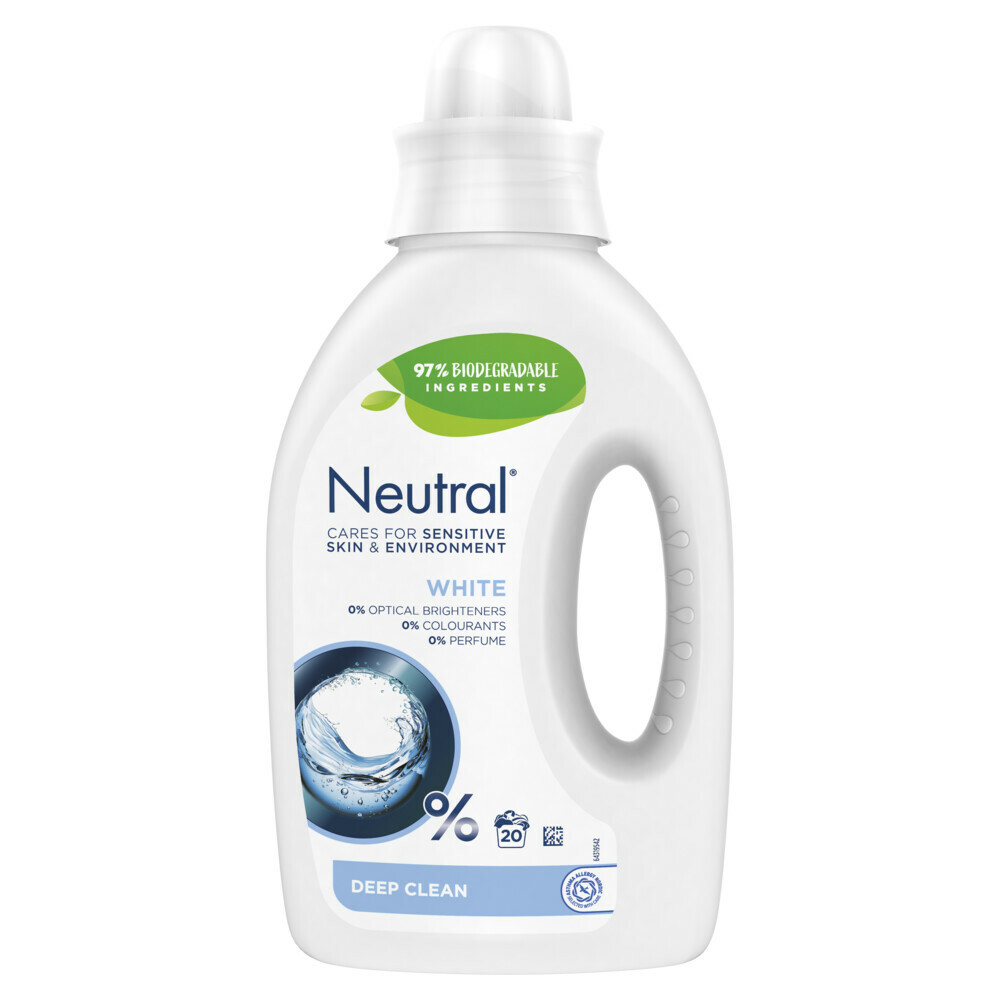 Neutral Vloeibaar Wasmiddel Wit 20 Wasbeurten1 liter