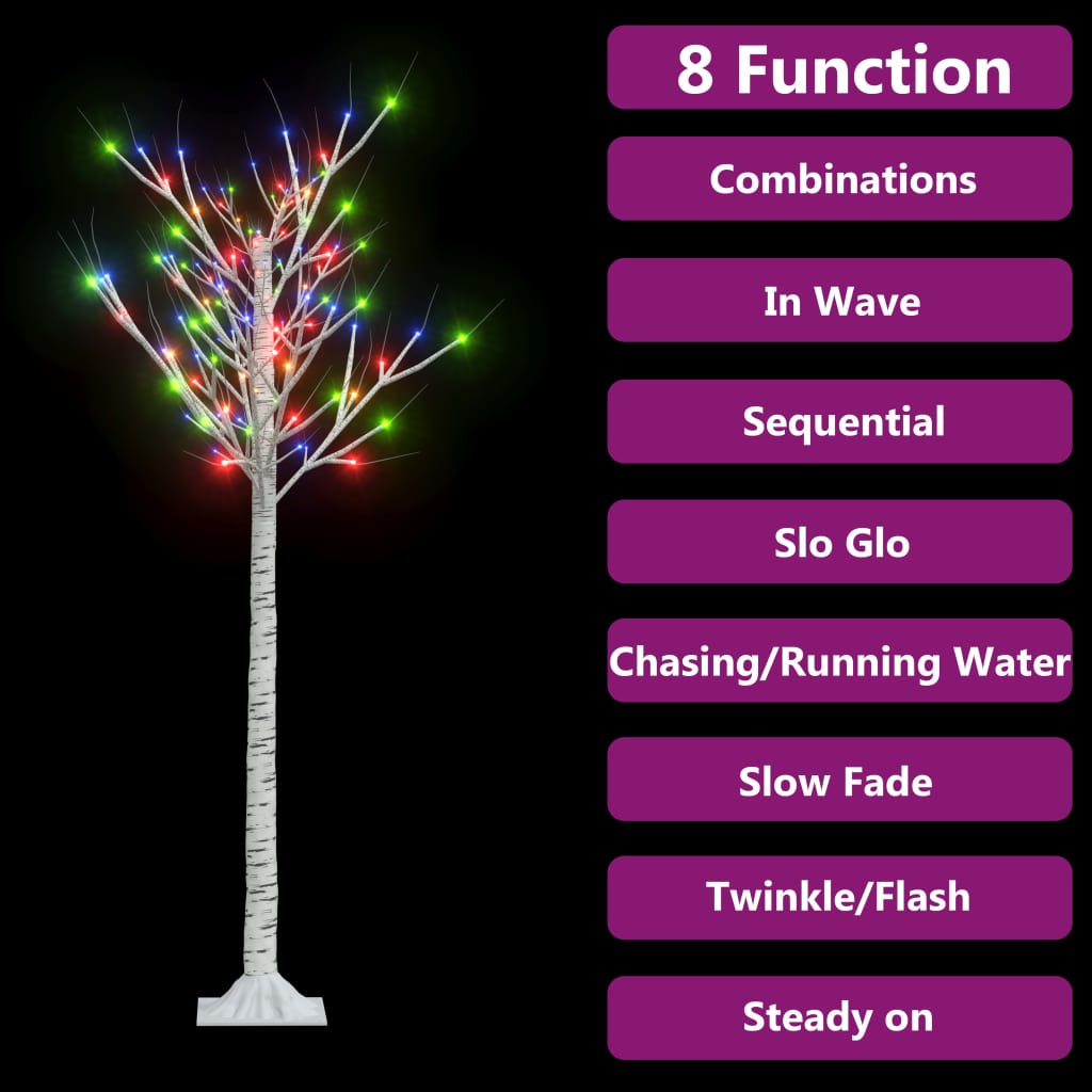 Sapin de noël 140 led colorées saule 1,5 m int/ext