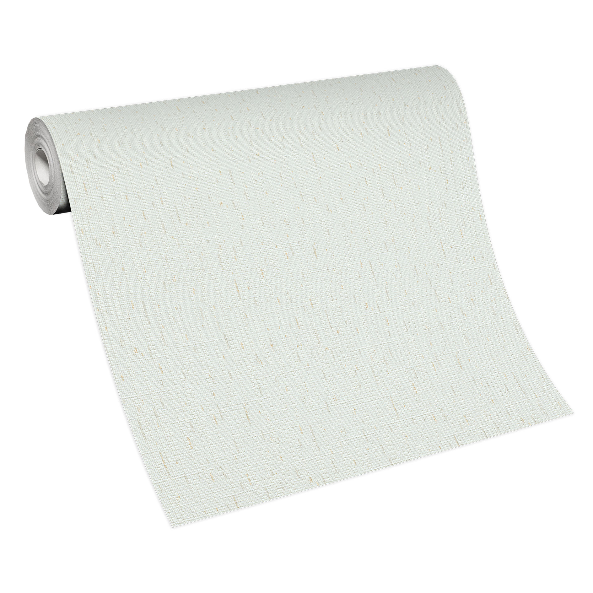 Papiertapete - weiß-beige - uni - 10 Meter