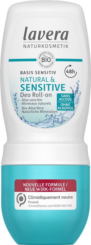 LAVERA Deo<br>50 ml, Roll-on, Roll-on, basis sensitiv Natural & SENSITIVE
