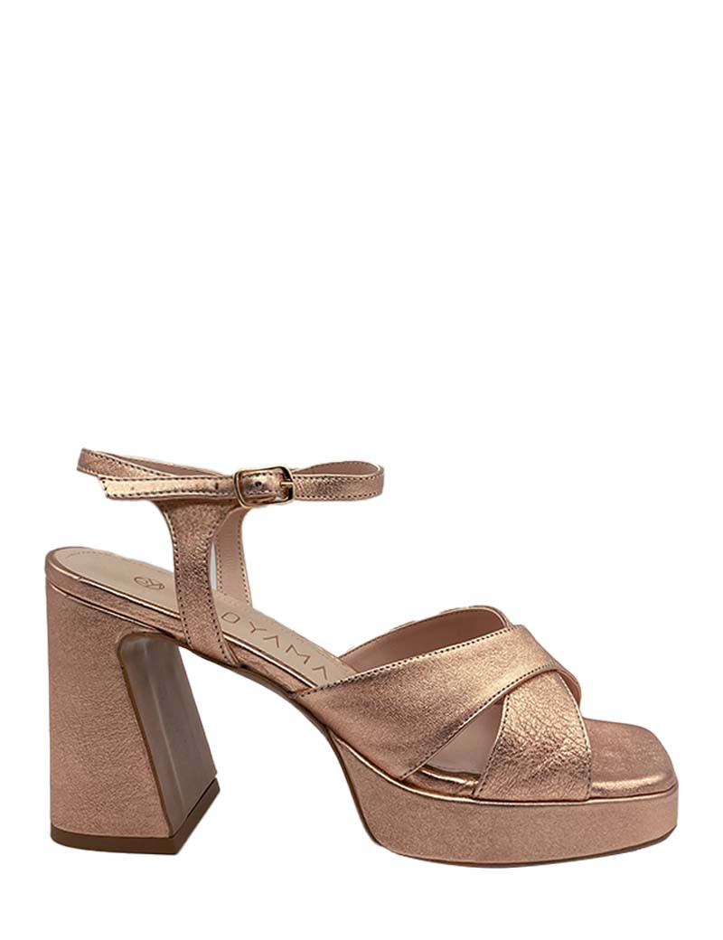PAOYAMA SANDALES PLATEAU TALON NUDE