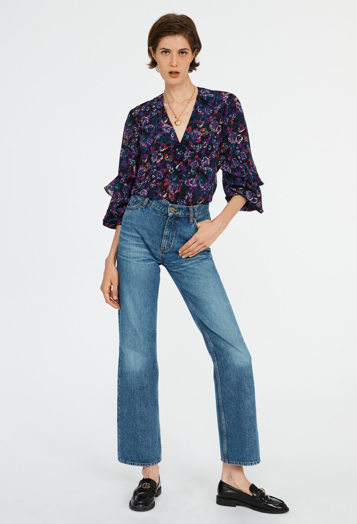 Blouse imprime soie