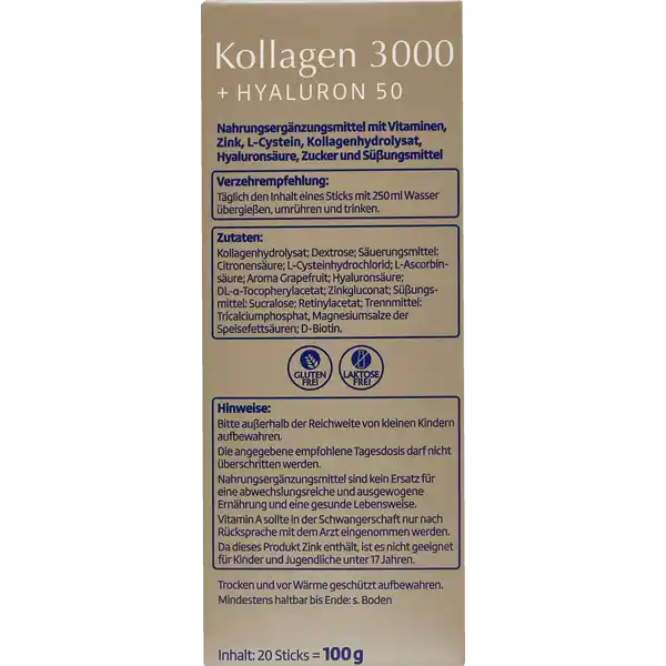 Kollagen 3000 + Hyaluron 50 Sticks