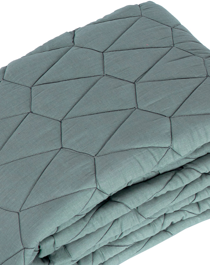 Krabbeldecke QUILTED (140x200) in mint