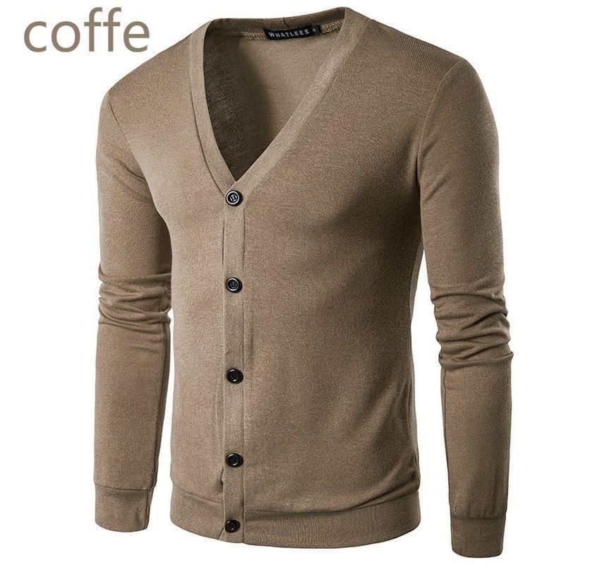 FORSETI - V-hals effen vest met knopen