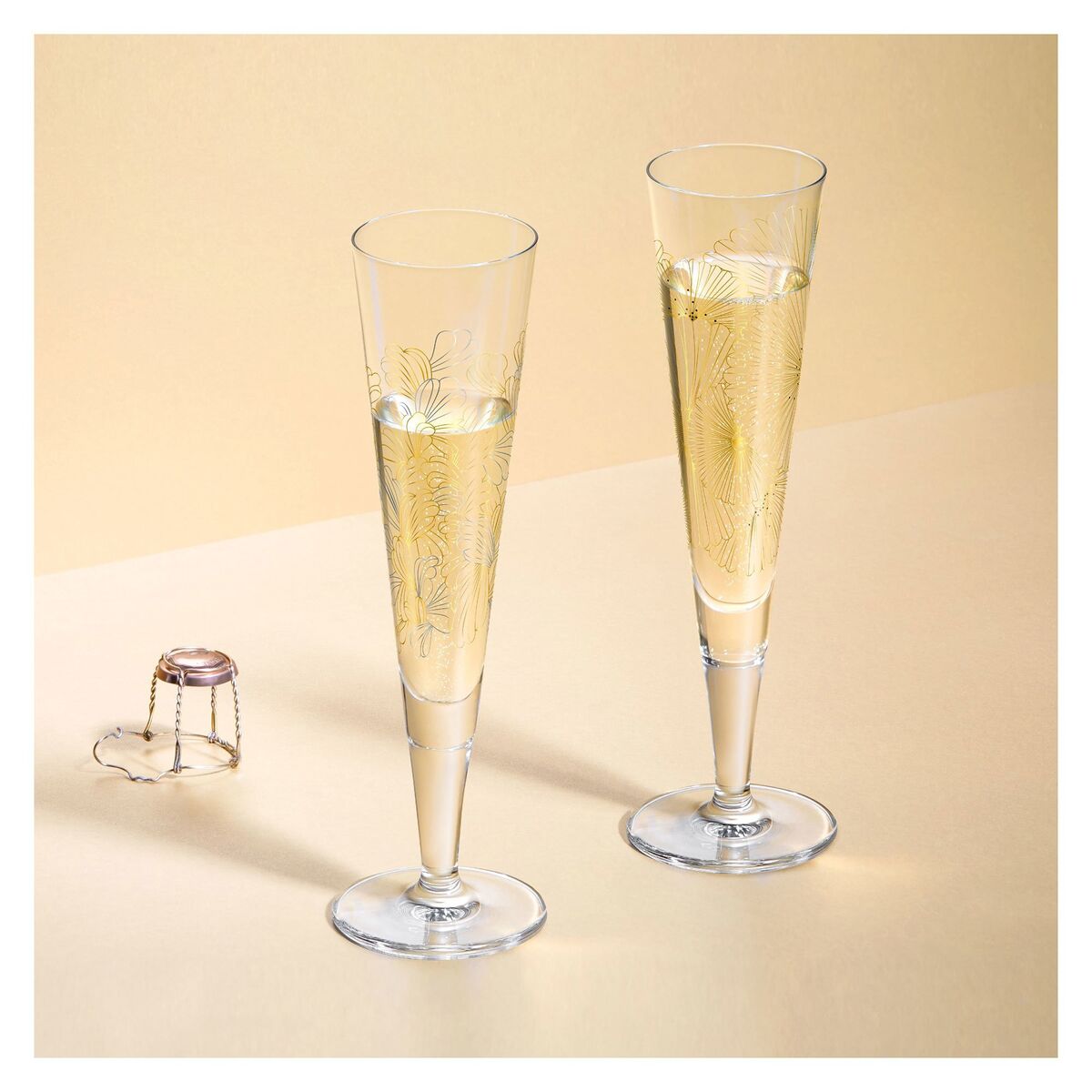 Goldnacht champagneglass, NO:9