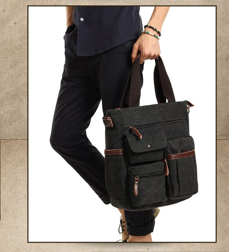 Moyyi - Tote Bag met meerdere zakken en riem