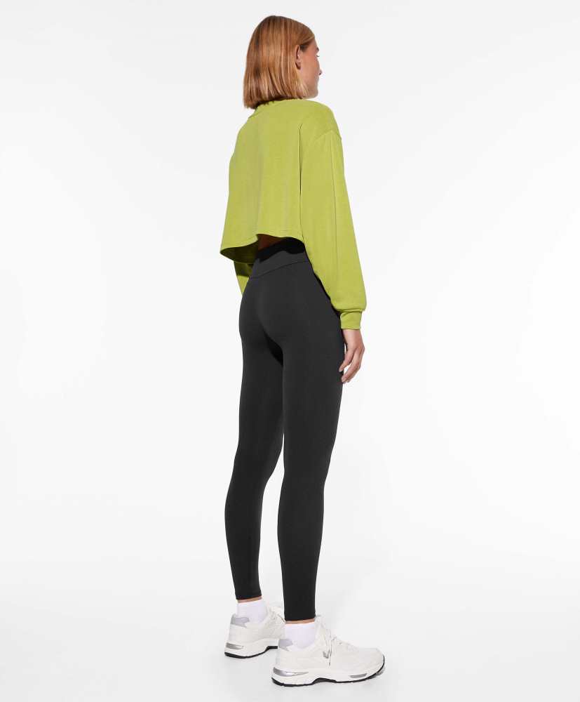 Moletom cropped de modal