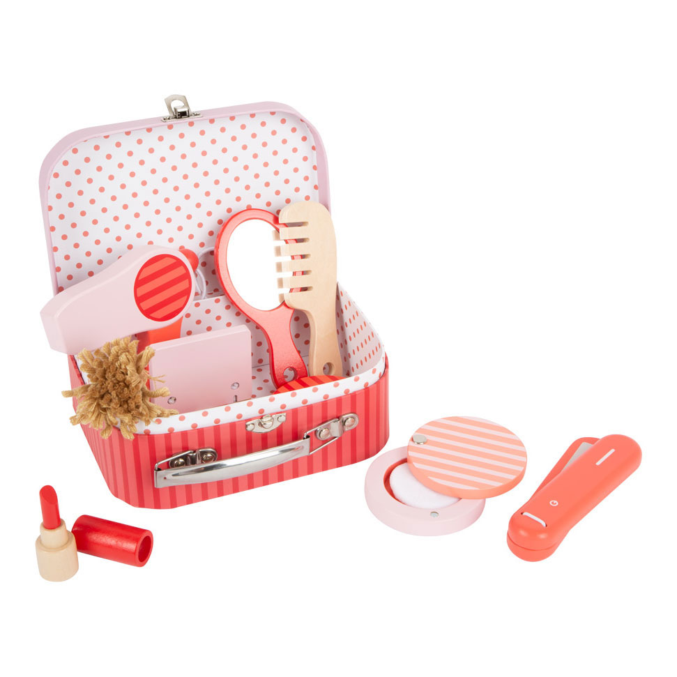 Small Foot-Houten Retro Speel Make-up in Koffer