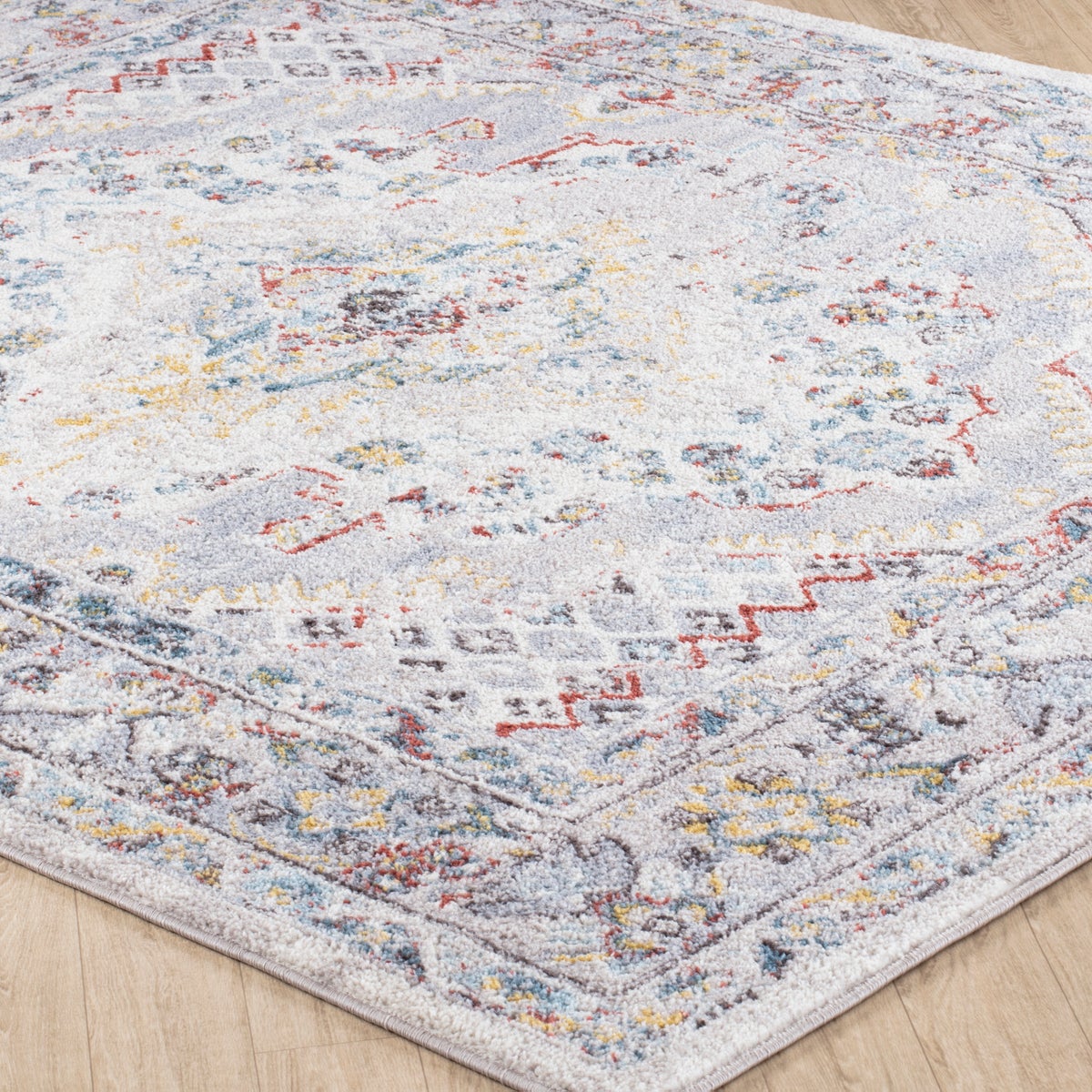 Vintage Oosters tapijt, veelkleurig/grijs, 200x275 cm, JADE