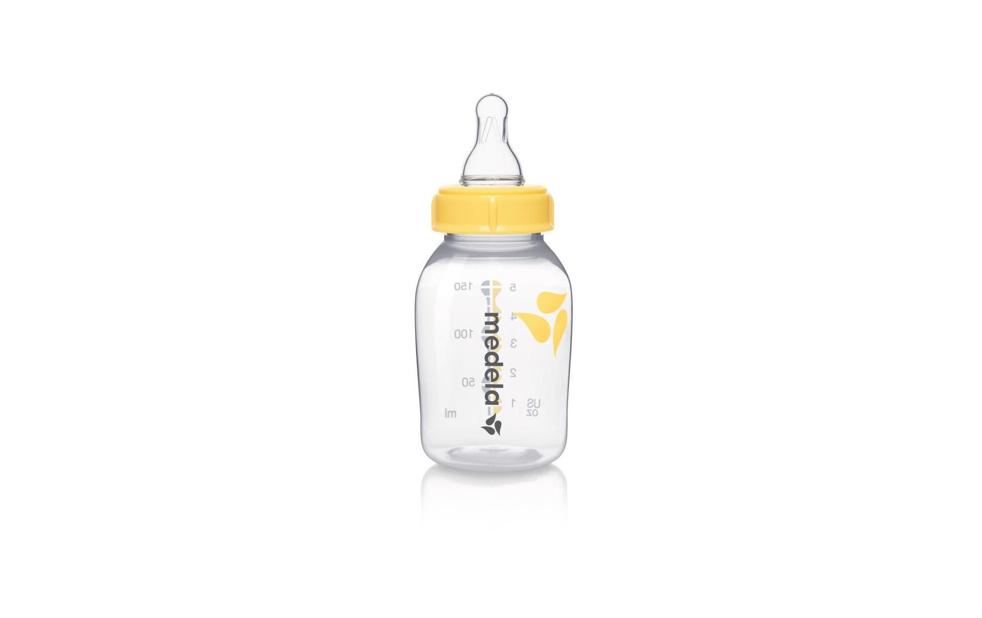 Kunststoffflasche mit SaugerMuttermilchflasche, 1 x 150 ml mit Sauger