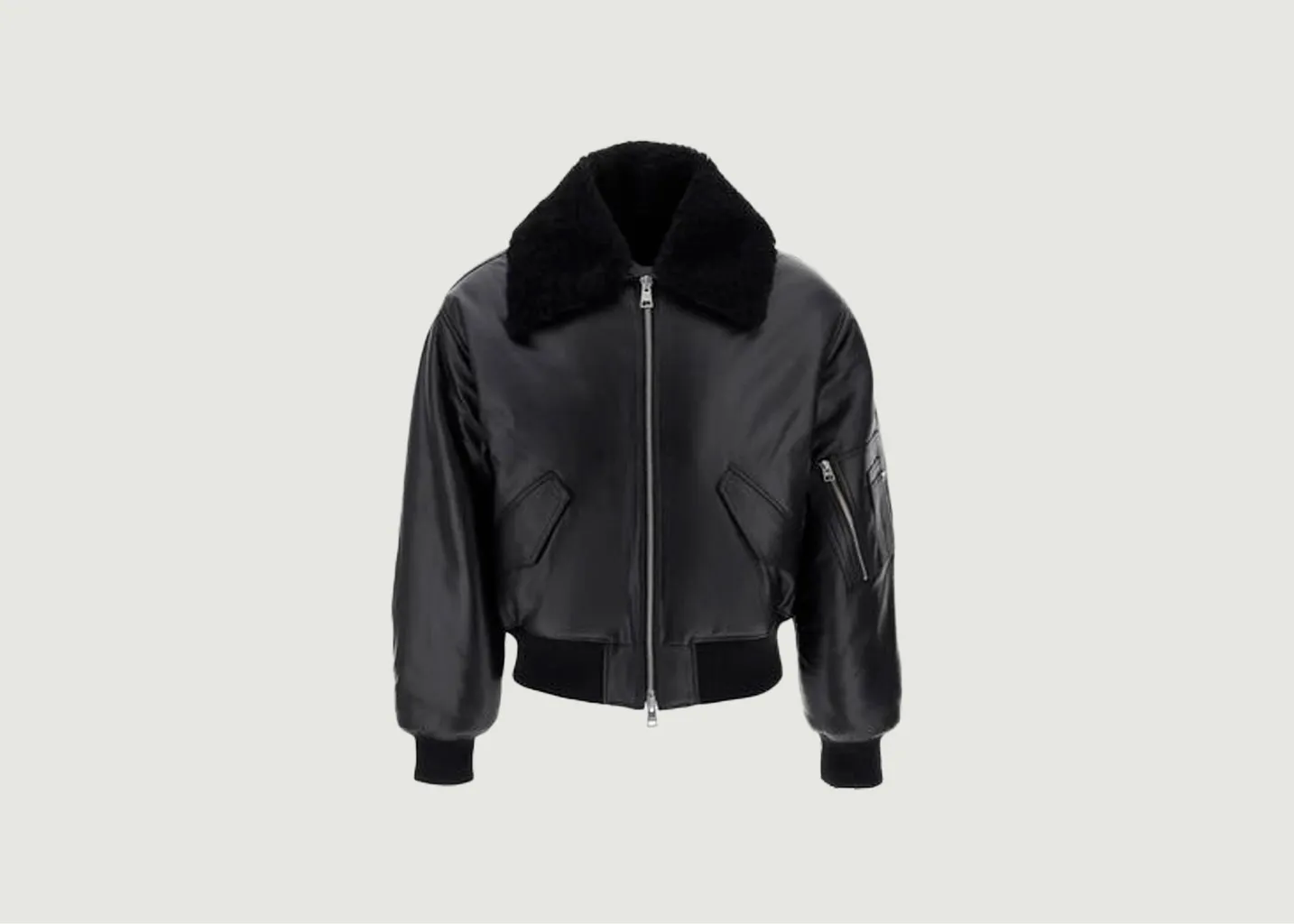 Blouson en cuir AMI Paris