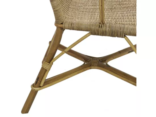 Fauteuil haut en manau et rotin Medan