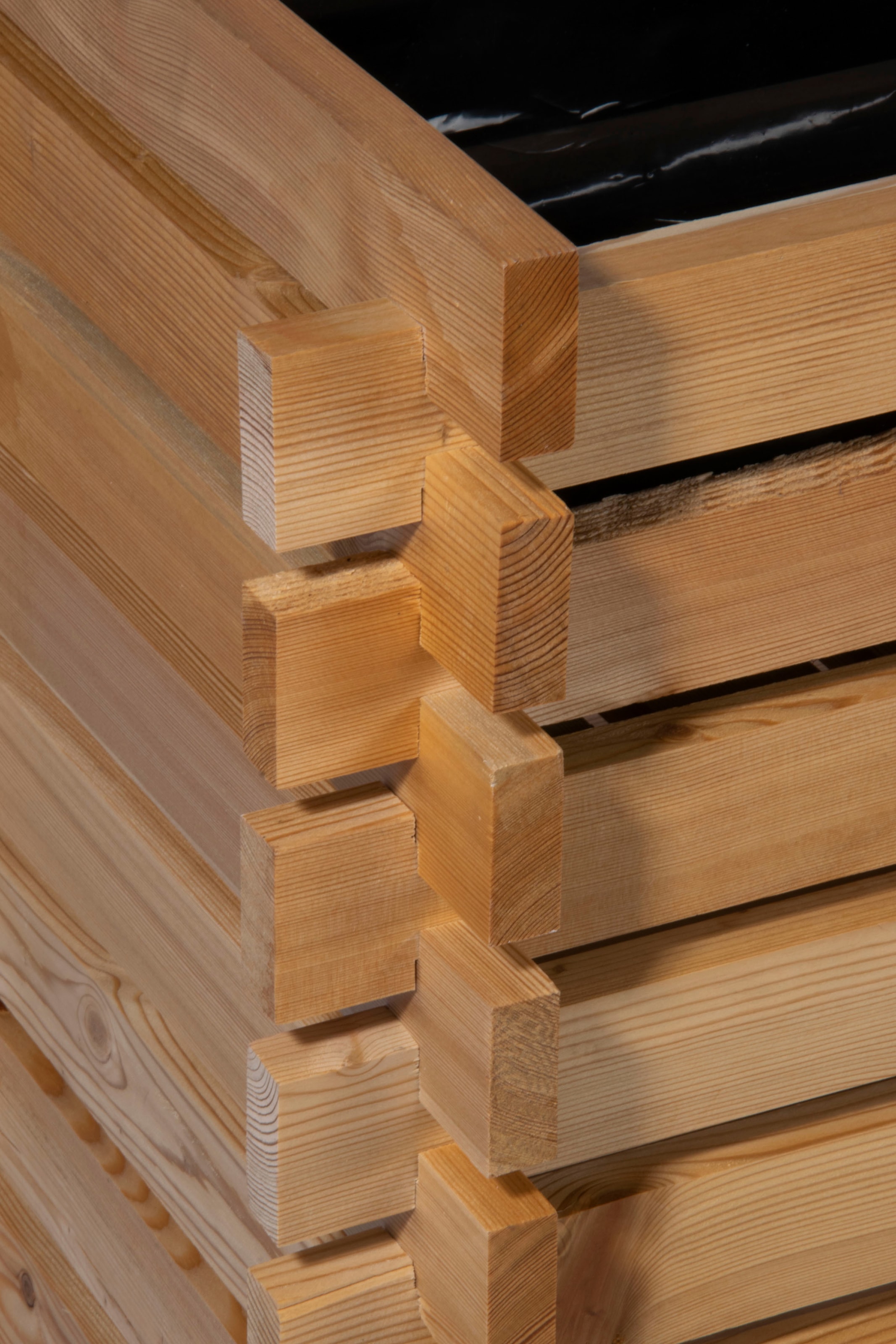 dobar Hochbeet aus FSC®-zertifiziertem Lärchenholz, praktisches Stecksystem