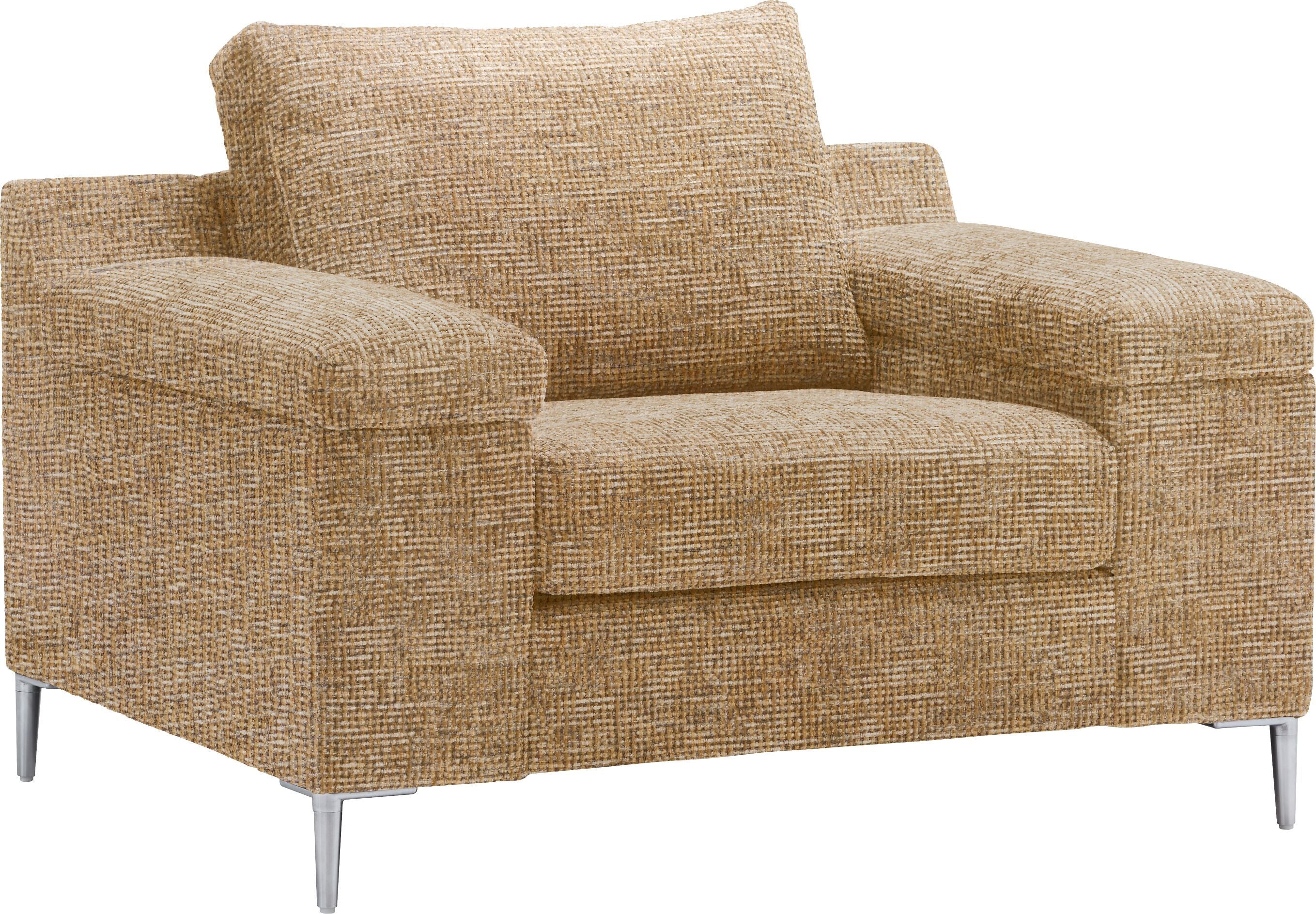 DIENER Sessel - Gelb / B: 99.0 cm x T: 92.0 cm x H: 81.0 cm