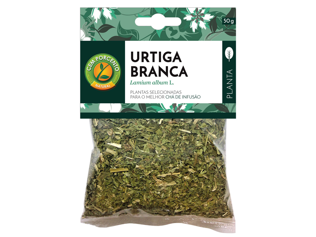 CHÁ CEM PORCENTO EM SACO URTIGA BRANCA 50G