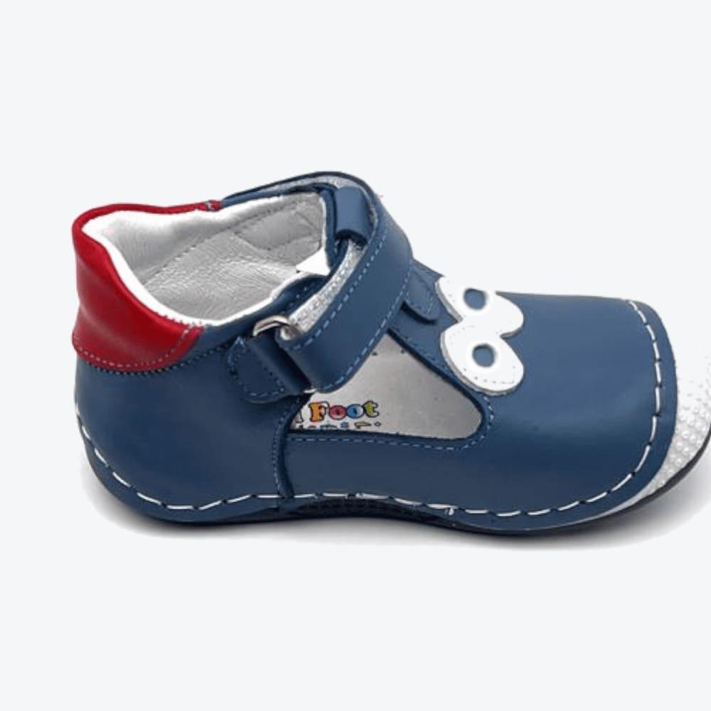 Small Foot Lauflernschuhe - Big Eyes - Blau/Rot