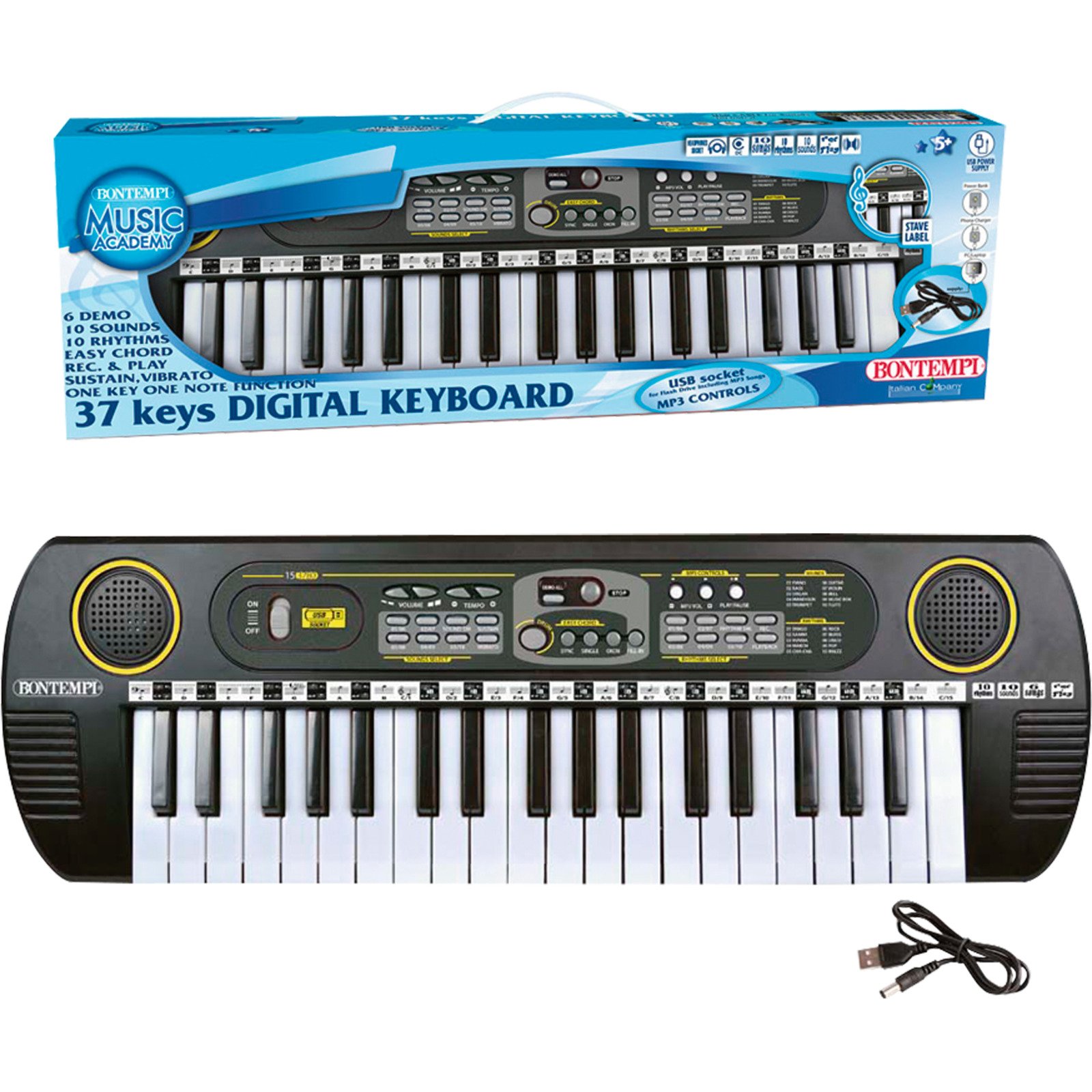 Bontempi Digital Keyboard mit 37 Tasten
