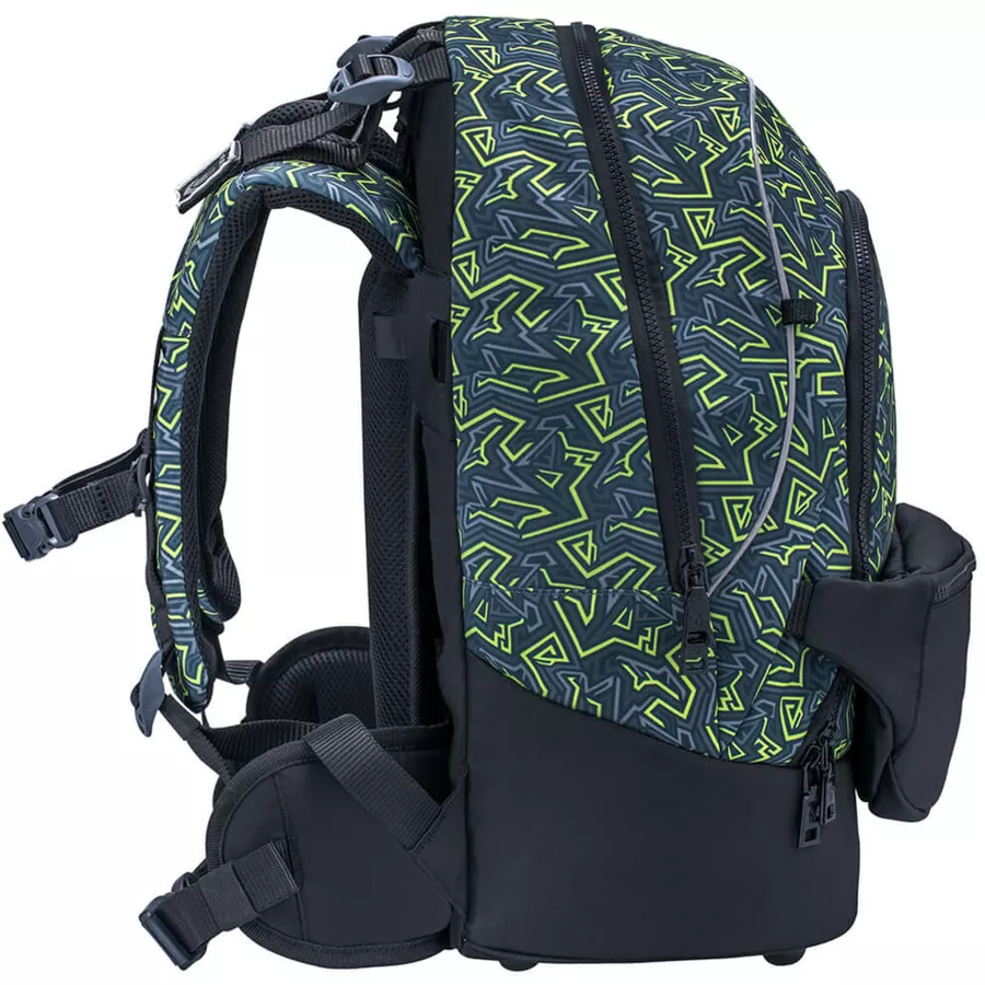 Belmil Schulrucksack 2-IN-1 Schulrucksack & Gürteltasche Iguana