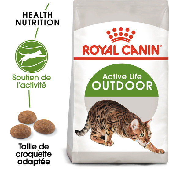 Croquettes chat d'extérieur outdoor de 1 à 7 ans 10kg