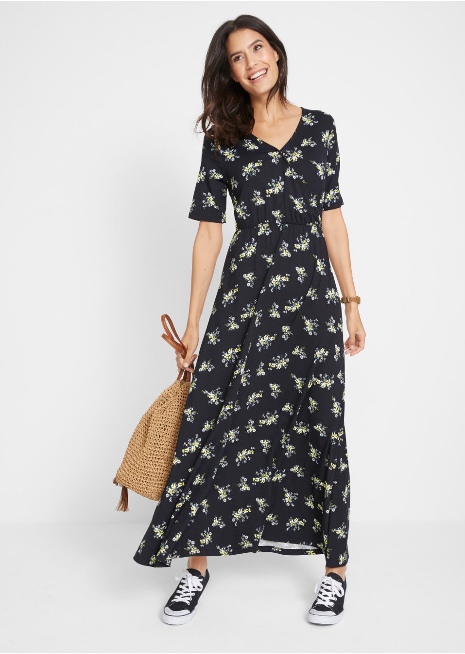 Robe longue imprimée