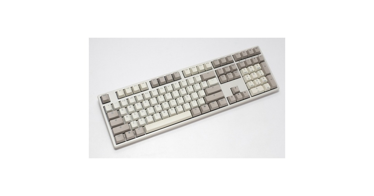 DuckyOrigin Vintage, toetsenbord  (Grijs, US lay-out, Cherry MX Speed Silver, hot swap, PBT Double-Shot Keycaps)