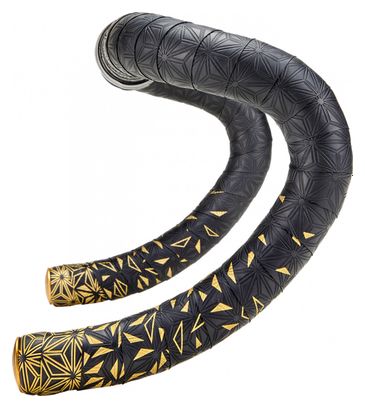Ruban de Cintre Supacaz Super Sticky Kush Star Fade Bling Noir / Or   Bouchons