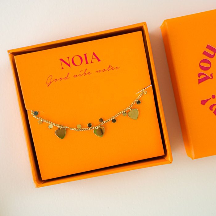 Noia Jewellery | Armband hartje | Goudkleurig