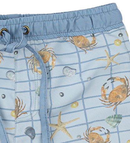 Mikk-Line Badeshorts - Verblichener Denim