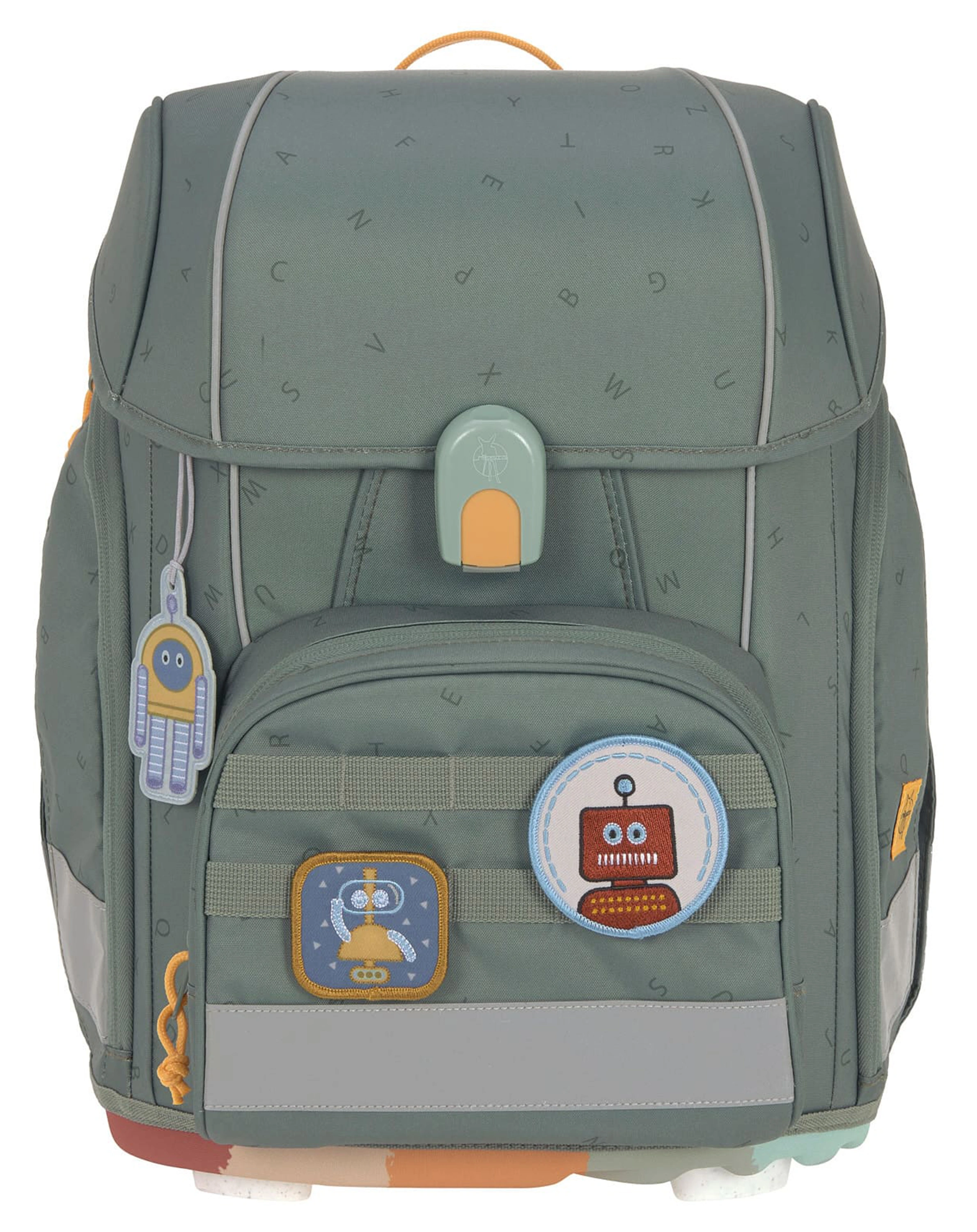 Schulranzen-Set UNIQUE (30x25x41) 9-teilig in green