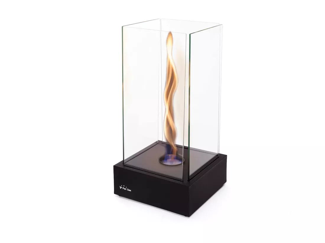 Cheminée de table à l'éthanol avec flamme à effet tornade