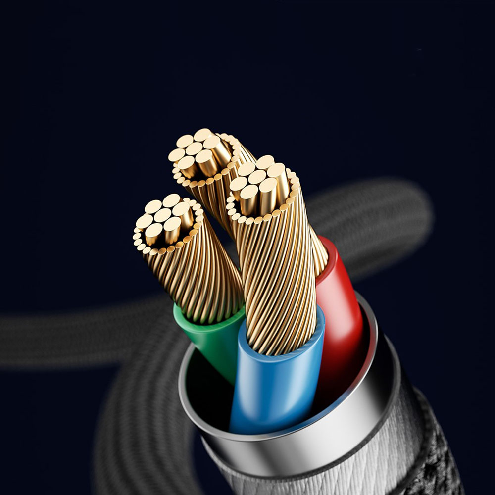 (3m) 3.5mm Klinke Audio Stecker auf 3.5 mm Klinke Stecker Stereo AUX geflochtenes Kabel - Blau