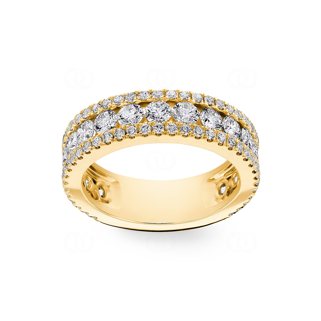 2.27 Karat Diamantring 750/18 K Gelbgold
