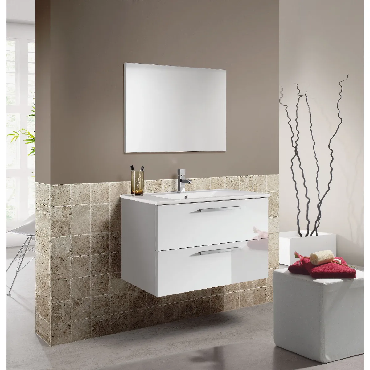 Alter Meuble Suspendu - Blanc Brillant
