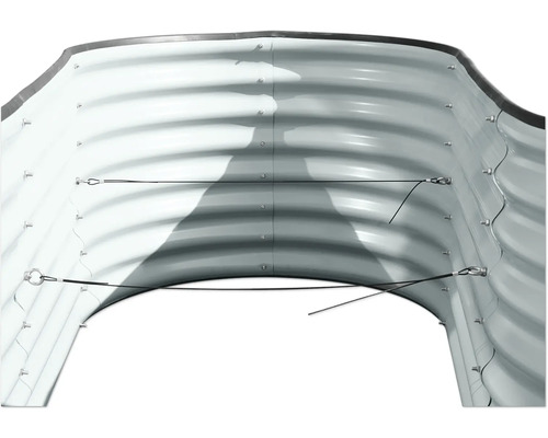 Klassieke verhoogde tuinbak WESTMANN Grow Faster 240 x 160 x 82 cm antraciet