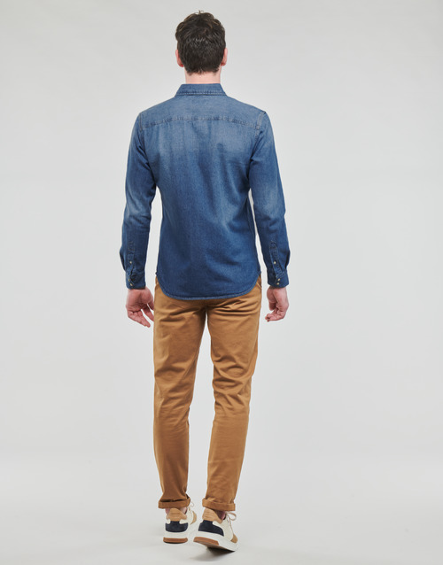 Jack & Jones - JJESHERIDAN SHIRT L/S - Bleu