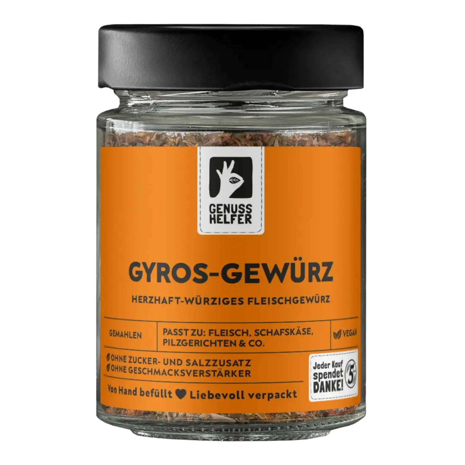 Gyros-Gewürz, gemahlen, im Glas