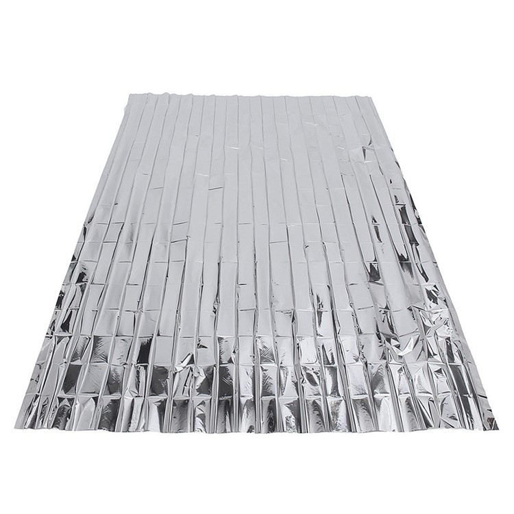 (210x130cm) Notfall Rettungsdecke Survival Erste Hilfe Thermo Decke - Silber