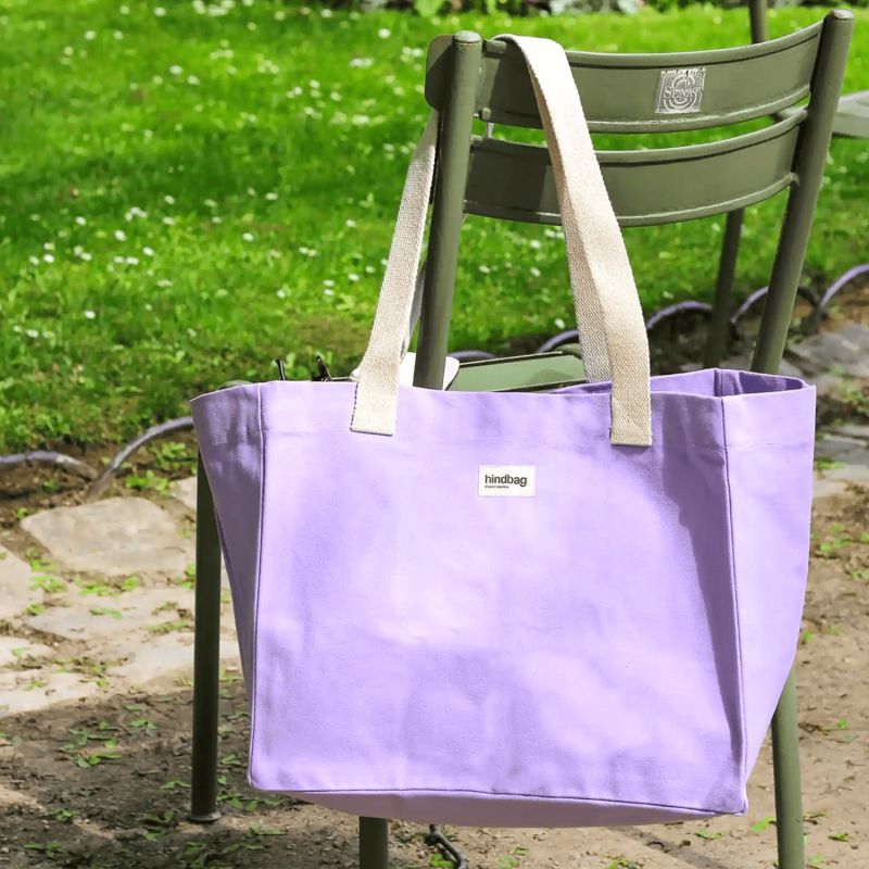 Sac shopping Claude 40cm Lilas