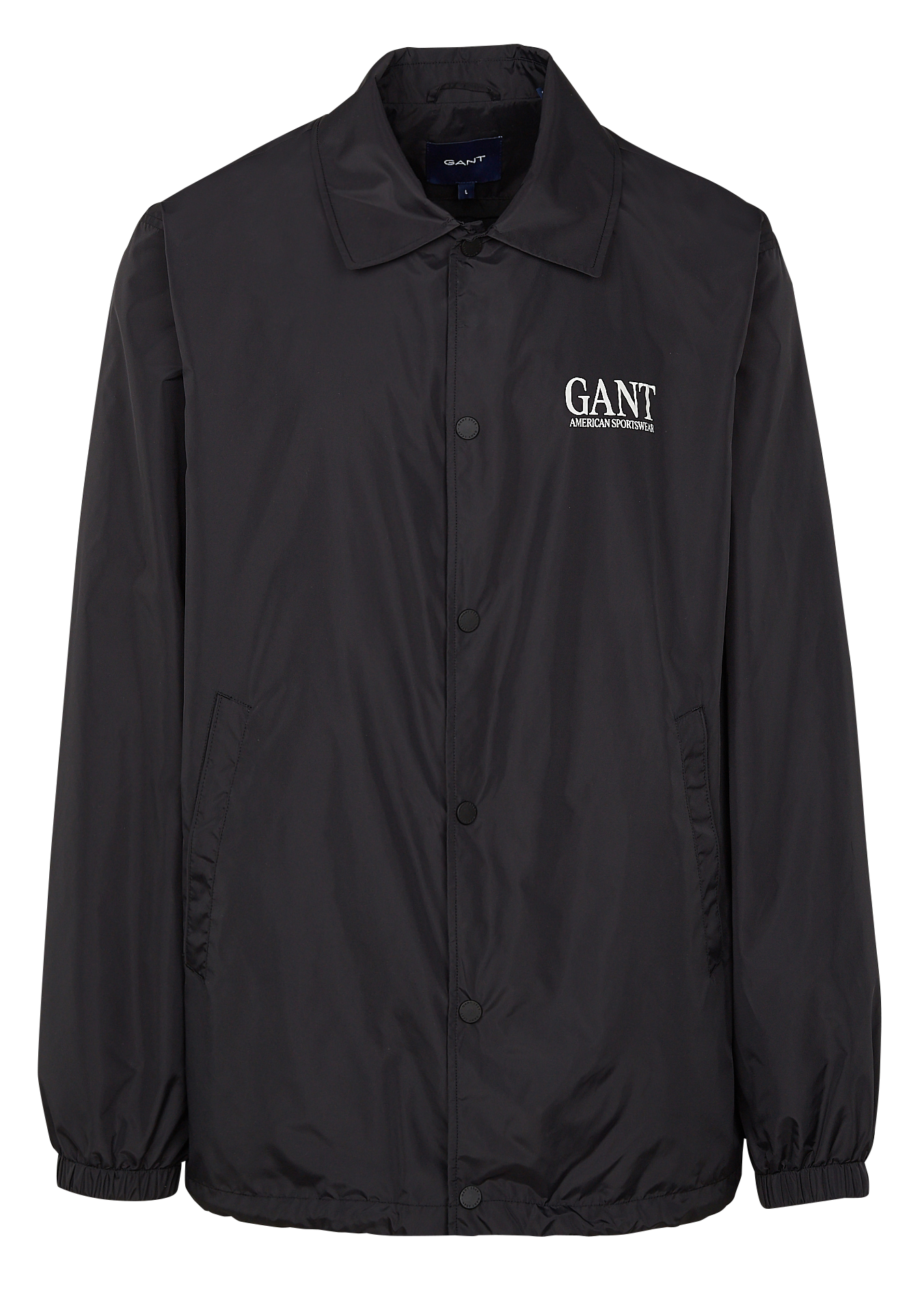 Coupe-vent imperméable col classique | Noir