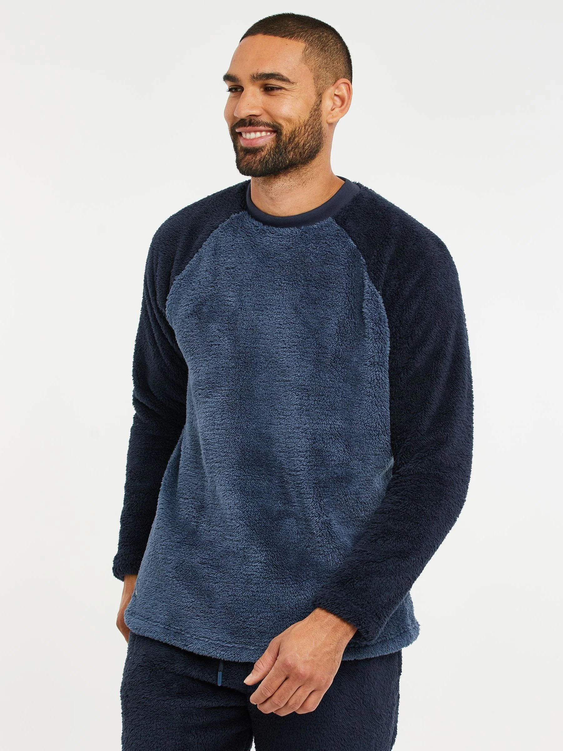 Blauw - Threadbare Borg pyjamaset