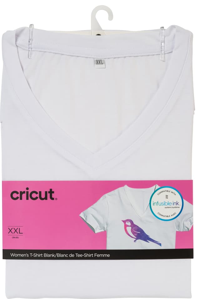 Cricut infusible ink Women’s hvid t-shirt (XXL)