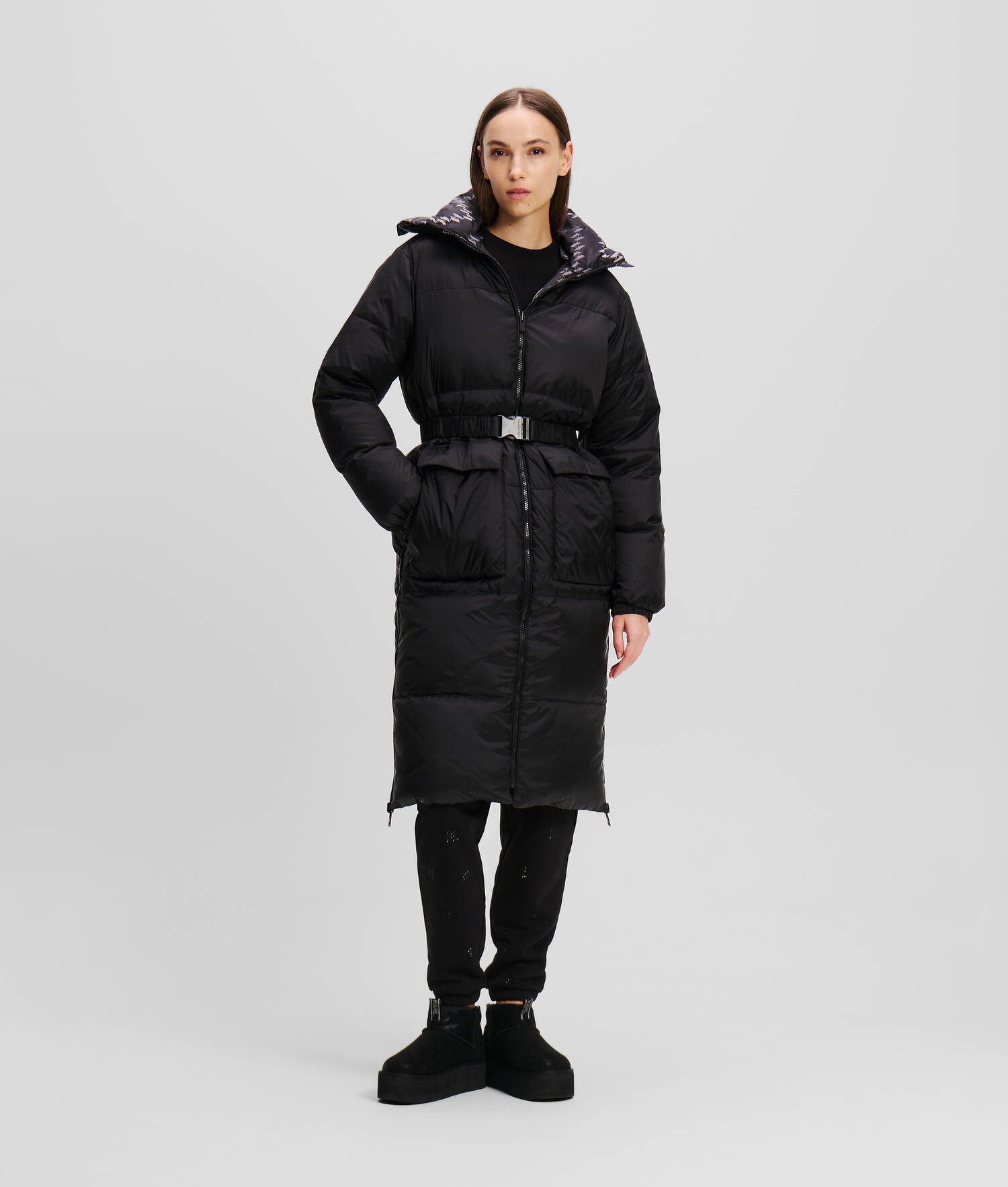 VESTE LONGUE MATELASSÉE RÉVERSIBLE