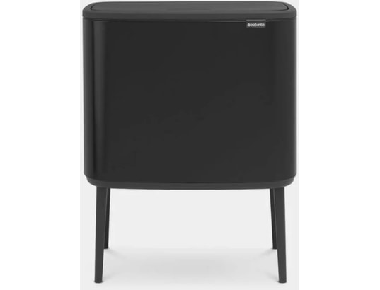 BRABANTIA - Poubelle Touch Bo Touch Bin, 11 + 23L - Matt Black 316203