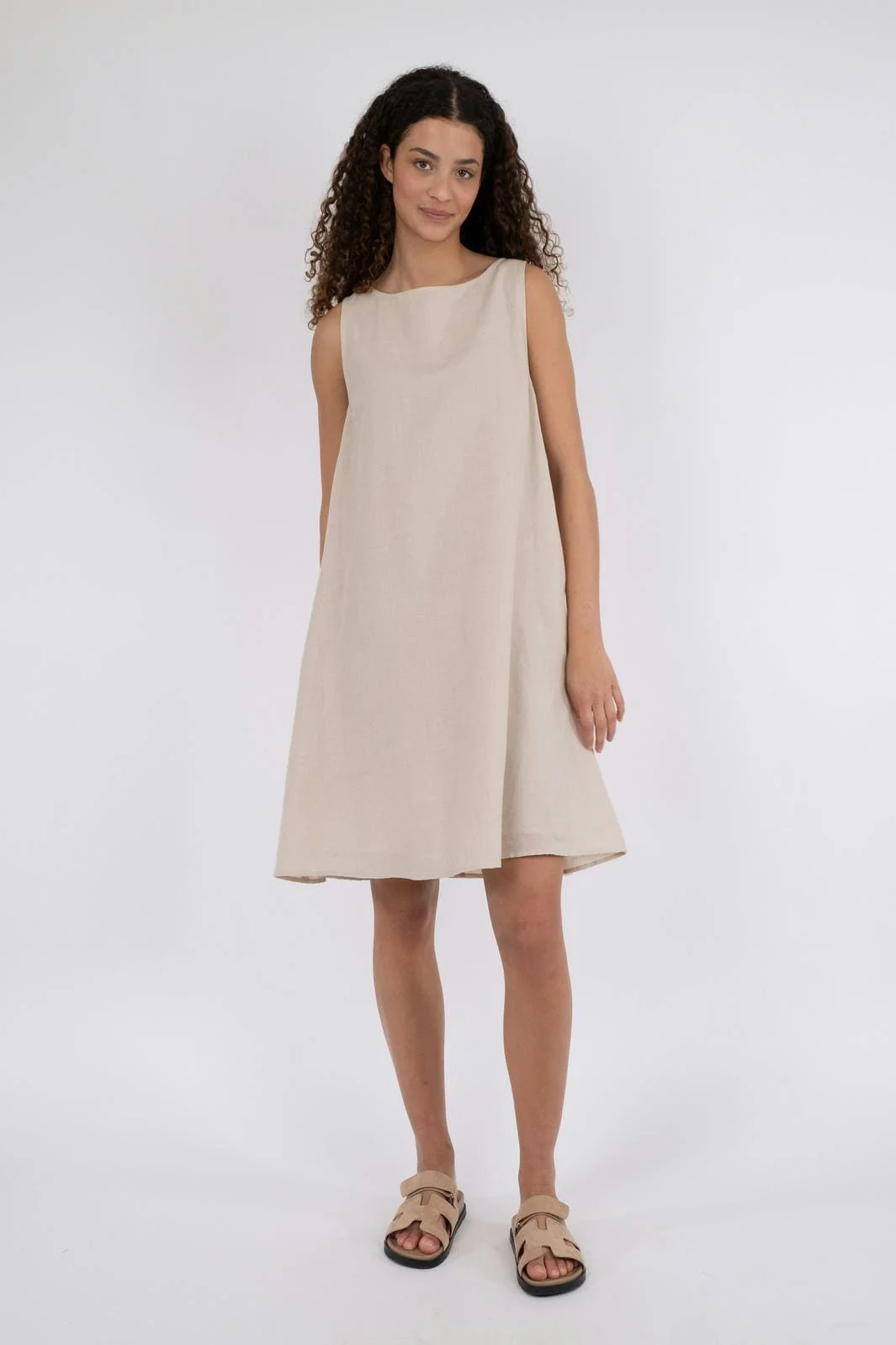 Neo Noir Vallie Linen Dress