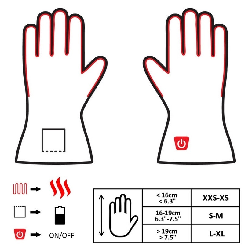 Glovii Heated Glove Liners<br>Varme fingre i et knappetrykk!